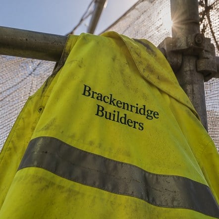 Customized rain jackets for construction and trades